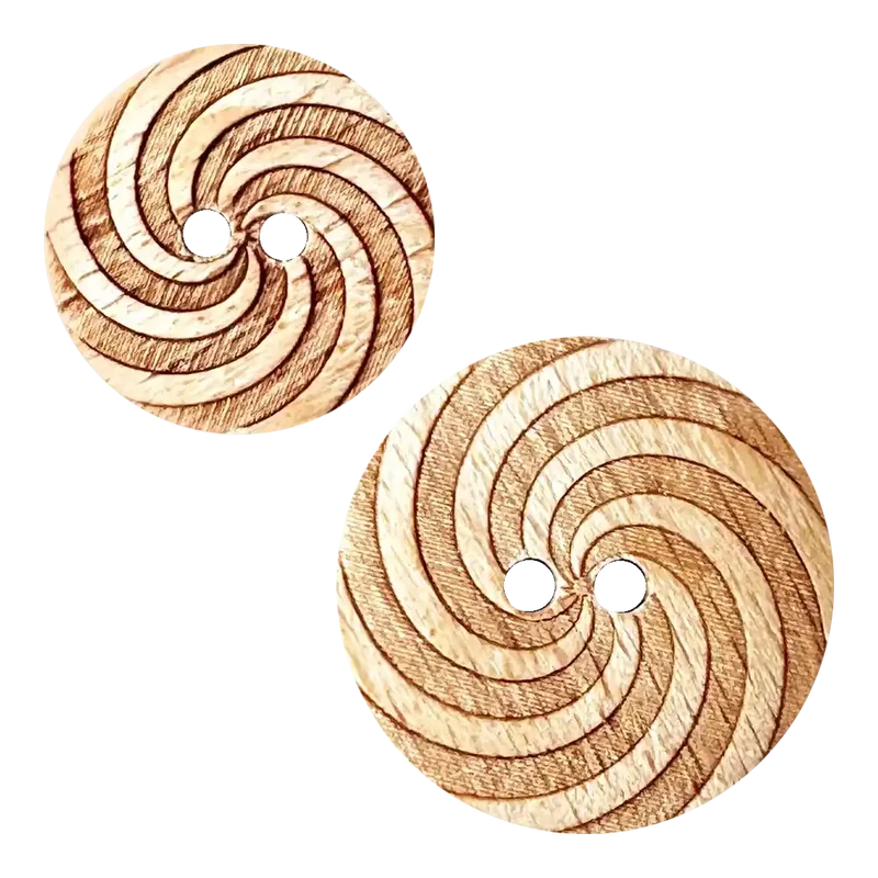 Holzknopf Wirbel
