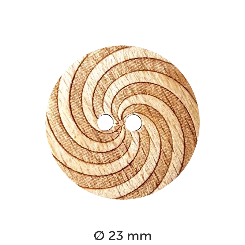 Holzknopf Wirbel