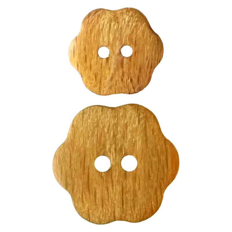Holzknopf Blume