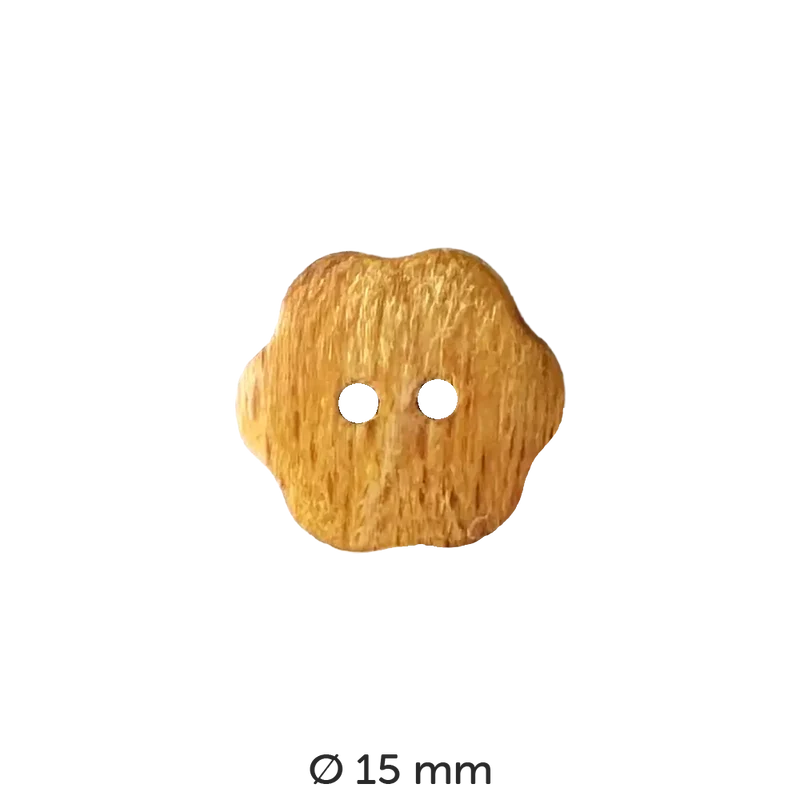 Holzknopf Blume