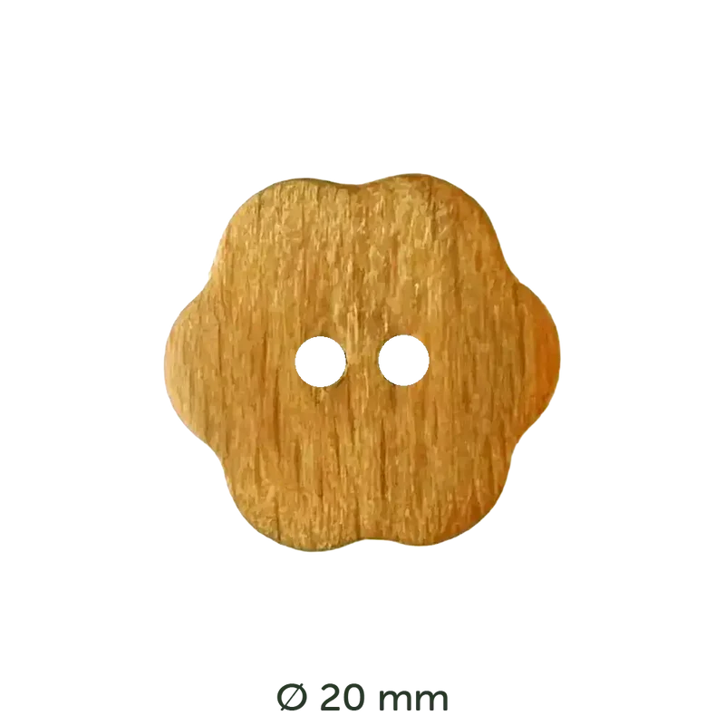 Holzknopf Blume