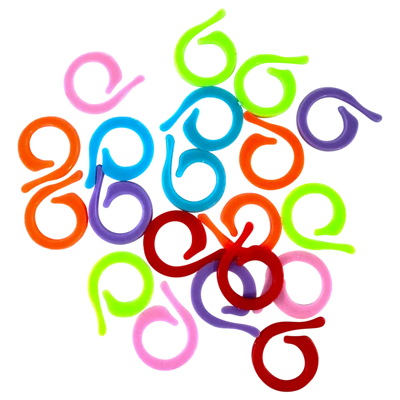 Frida's Bunte Maschenmarkierer Curly (20 Stück)
