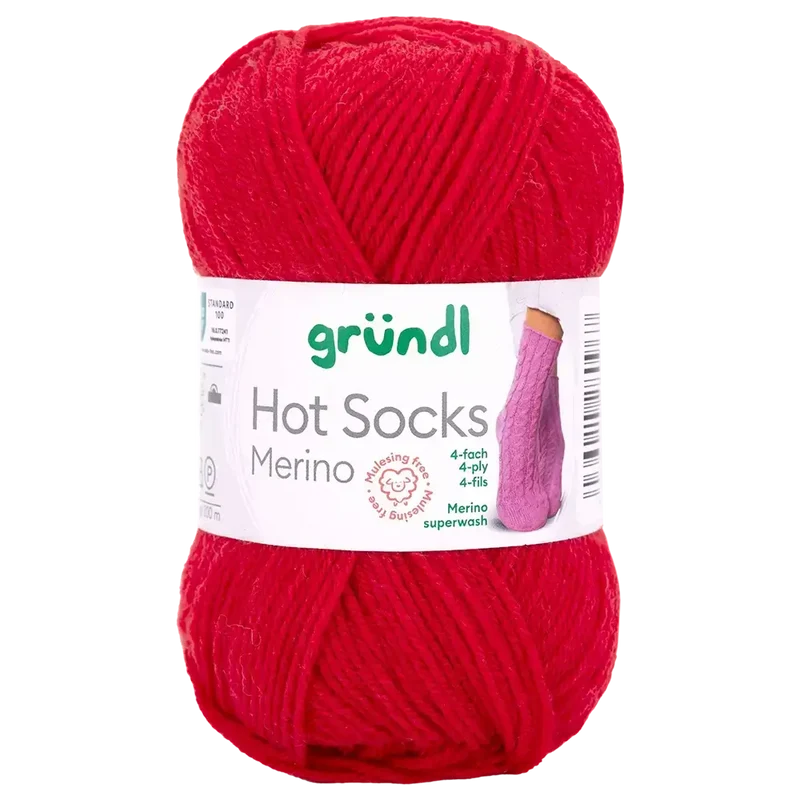 Hot Socks Merino 4-fach Sockenwolle
