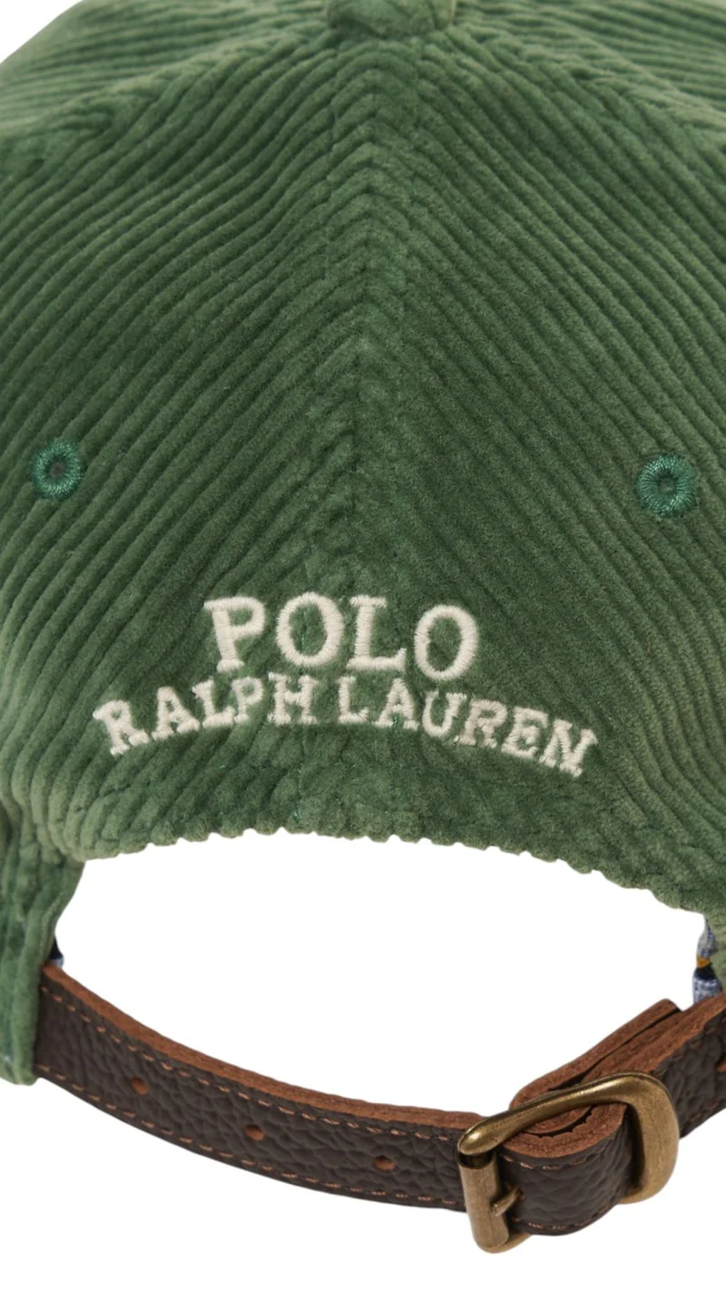 Cappello baseball in velluto a coste