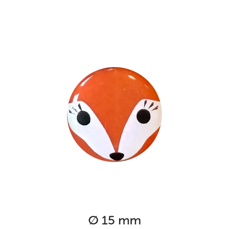 Kinderknopf rund, mit Motiv