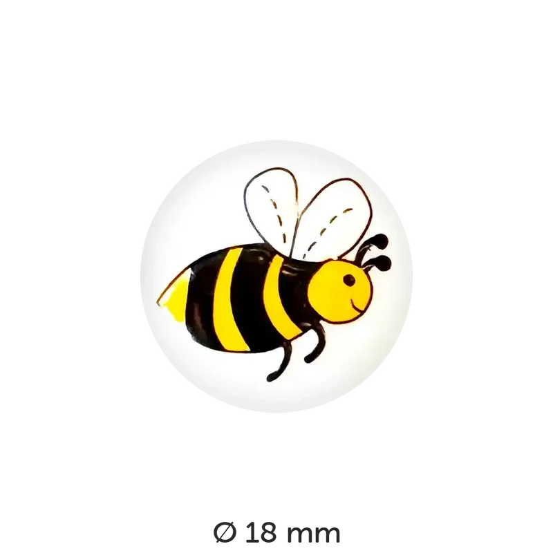 Kinderknopf rund, mit Motiv