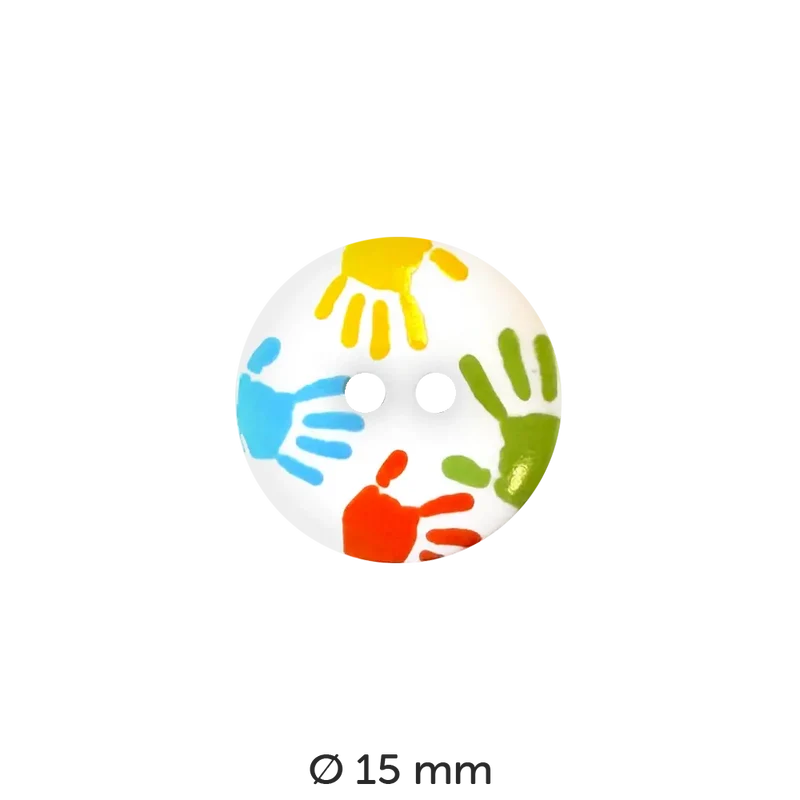 Kinderknopf rund, mit Motiv