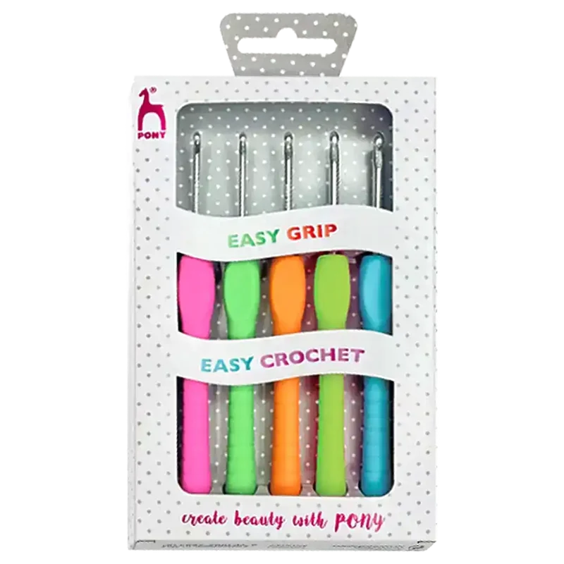 Easy Grip Häkelnadel-Set 5-teilig