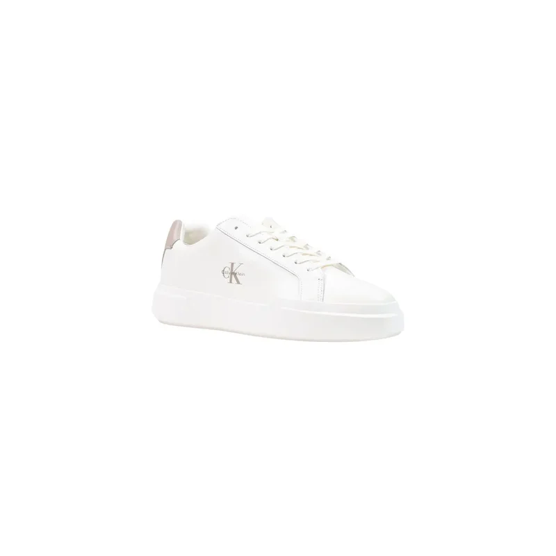 Calvin Klein Jeans Herren-Sneaker aus weißem Leder für Herbst/Winter