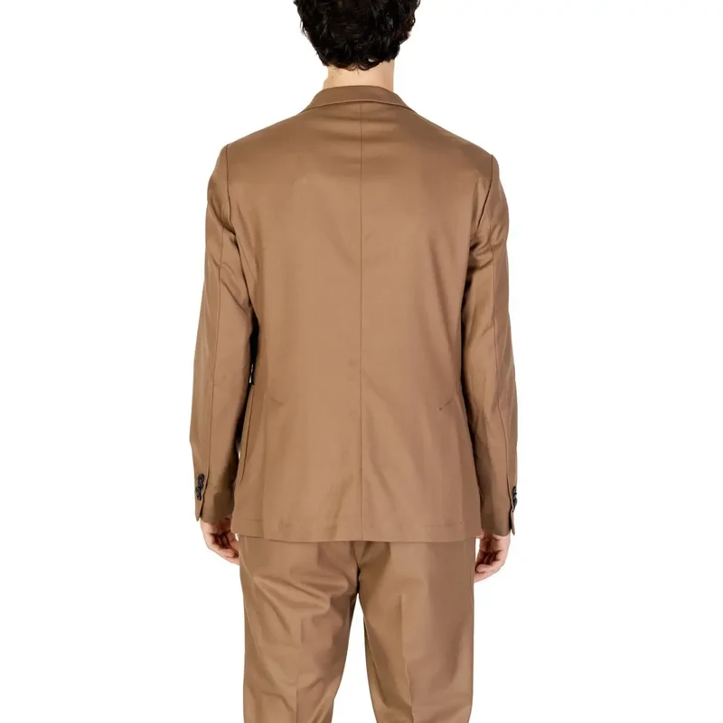 Hamaki-ho Herrenbeiger Polyester-Anzugblazer mit Reverskragen GAI1579H