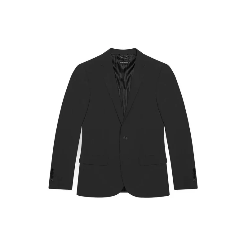 Antony Morato Herren-Blazer mit Revers aus schwarzem Polyester-Mischgewebe