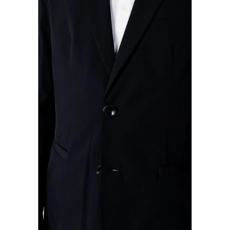 Armani Exchange Herren Baumwollsakko Blau Reverskragen 8NZG49