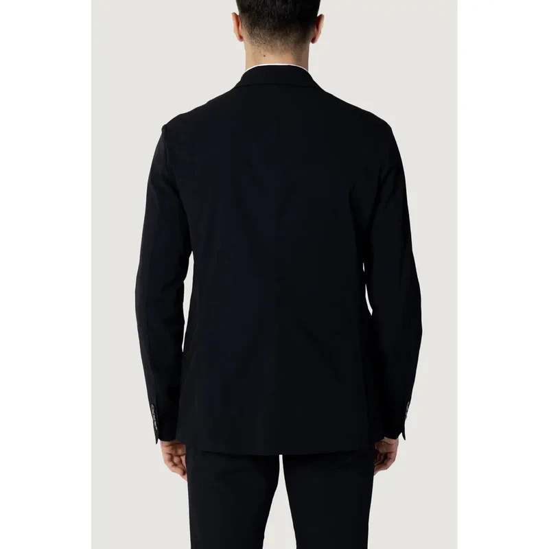 Armani Exchange Herren Baumwollsakko Blau Reverskragen 8NZG49