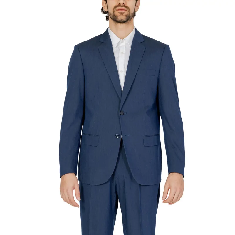Antony Morato Herrenblazer im klassischen Design in Blau, Slim Fit, Viskose