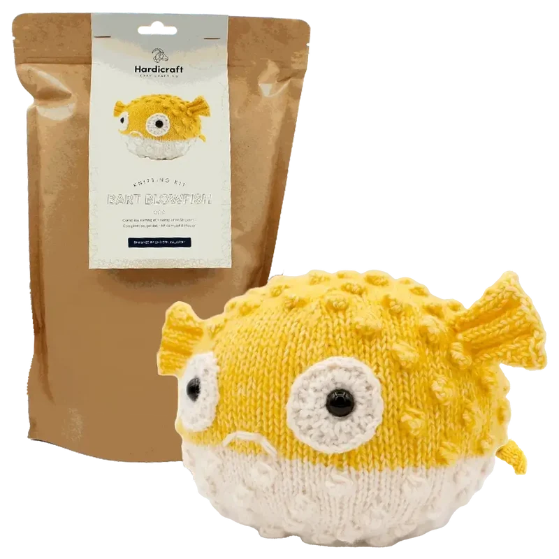 Amigurumi Kugelfisch Bart (Hardicraft Strickset)