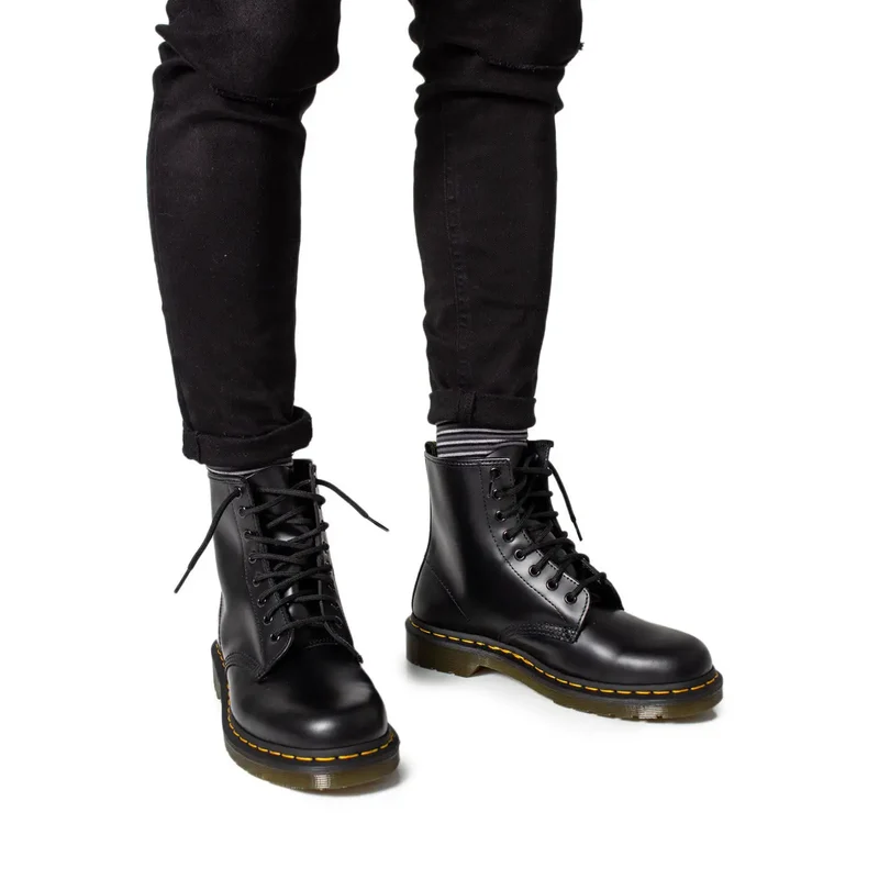 Dr. Martens Herren-Lederstiefel Schwarz, Schnürung 11822006