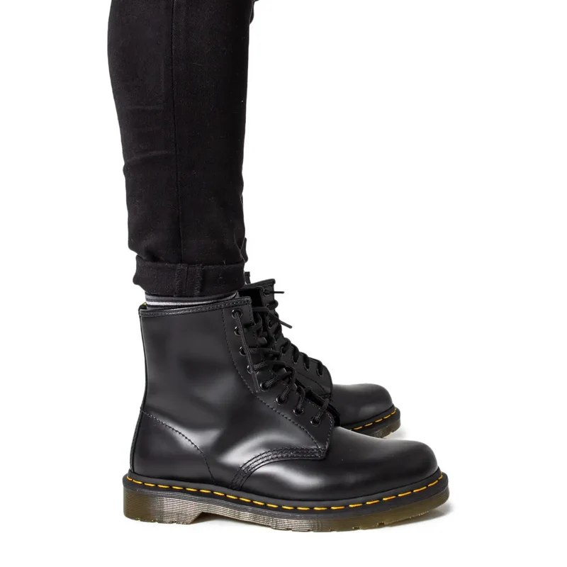 Dr. Martens Herren-Lederstiefel Schwarz, Schnürung 11822006