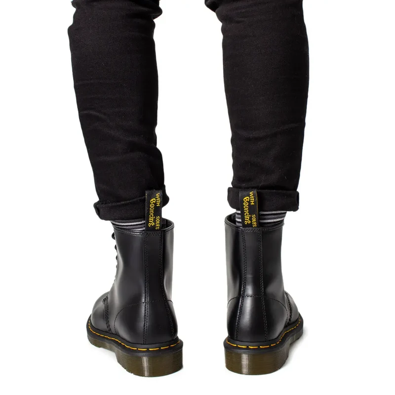 Dr. Martens Herren-Lederstiefel Schwarz, Schnürung 11822006