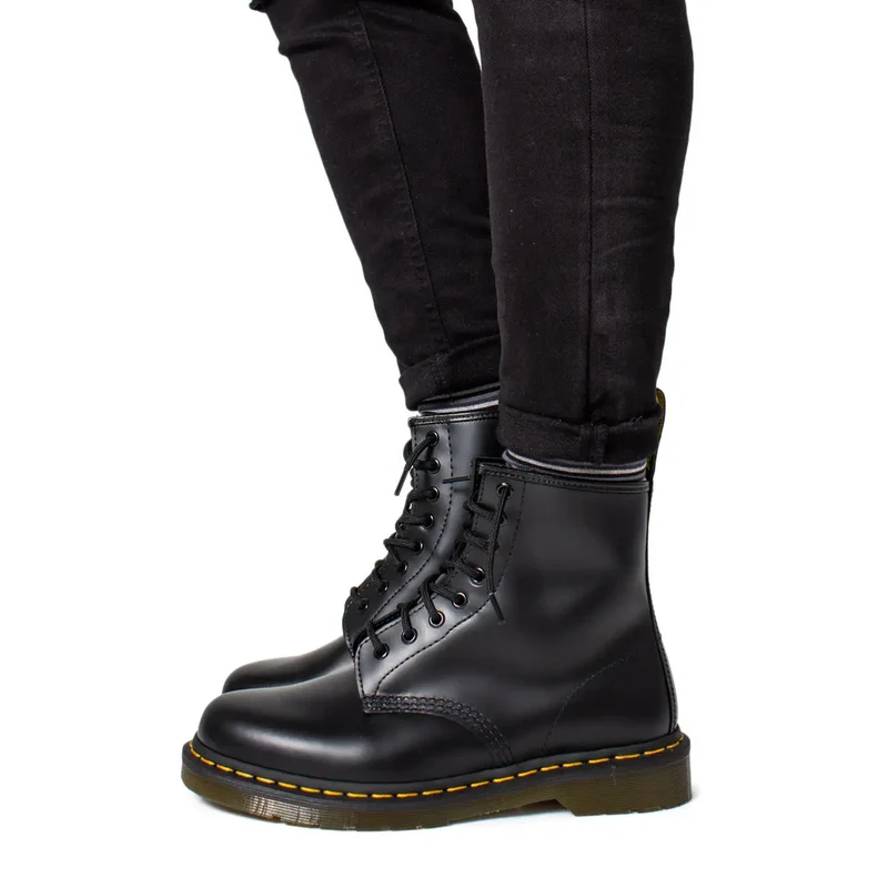 Dr. Martens Herren-Lederstiefel Schwarz, Schnürung 11822006