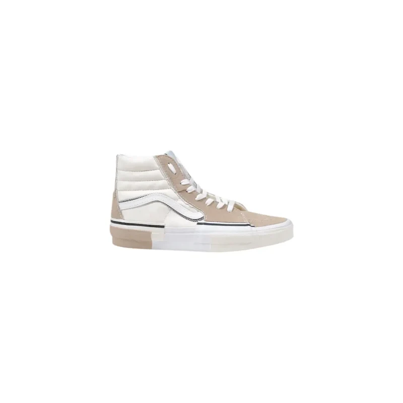 Herren-Sneaker aus beigefarbenem Leder mit Gummisohle, Größe 10