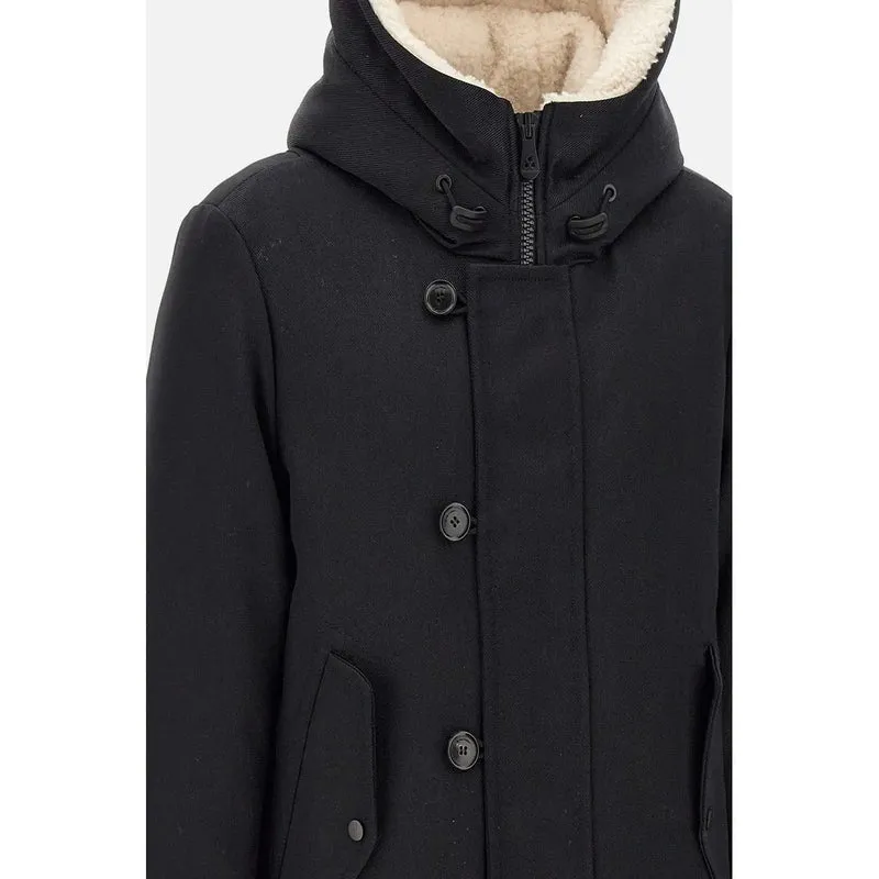 Peuterey Herren-Blazer aus schwarzer Wolle-Mischung für Herbst und Winter
