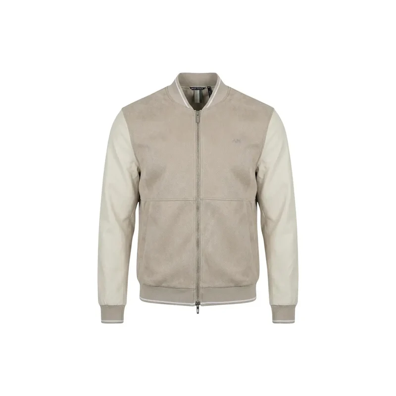Antony Morato Herren Beigefarbener Reißverschluss-Blazer aus Polyester MMFL01125