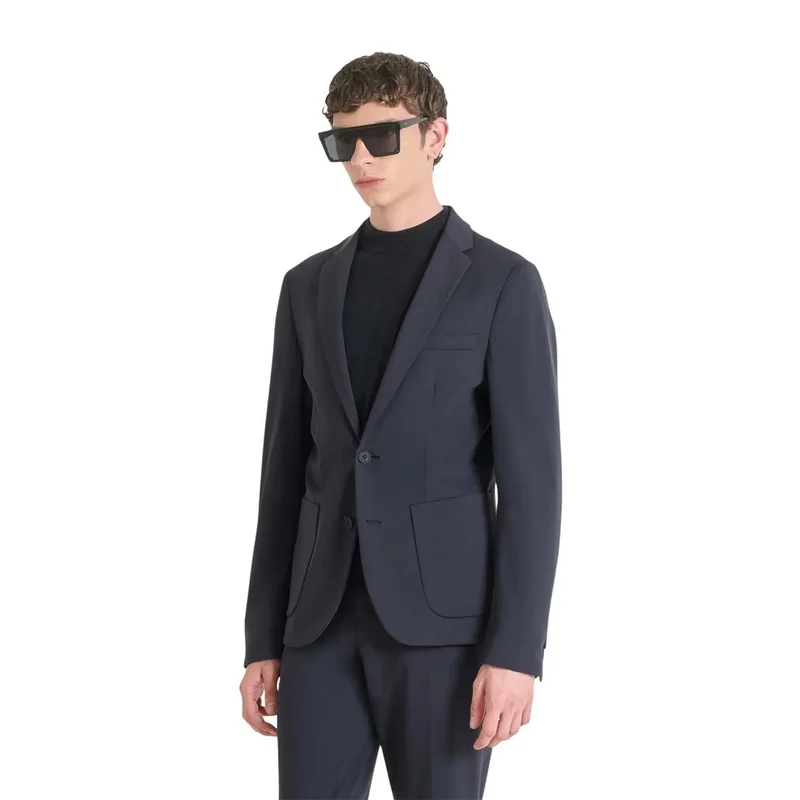 Antony Morato Herrenblazer im Slim-Fit-Stil aus Polyamid in Blau