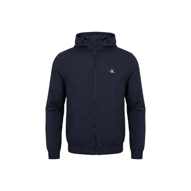 Calvin Klein Jeans Herren gefütterter Hoodie-Blazer aus blauem Polyester
