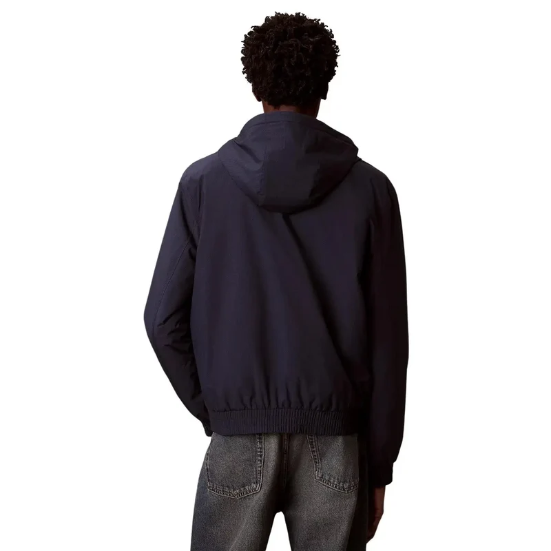 Calvin Klein Jeans Herren gefütterter Hoodie-Blazer aus blauem Polyester