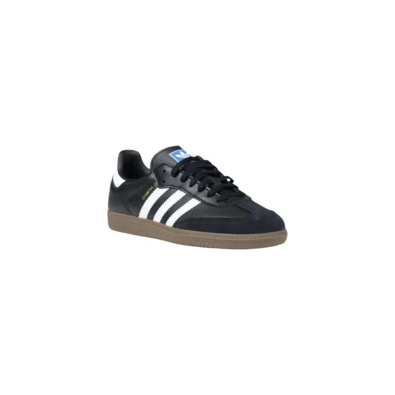 Adidas Herren Sneaker aus schwarzem Leder für Frühling und Sommer