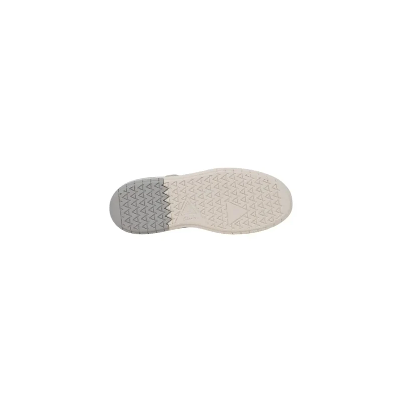 Clarks Herren weiße Ledersneaker mit Gummisohle 26181325