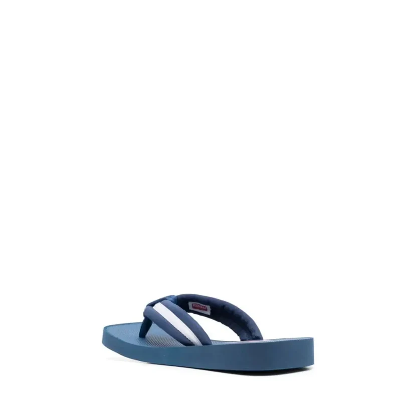 Kenzo Herren-Flip-Flops blaue gestreifte Gummi-Sandalen
