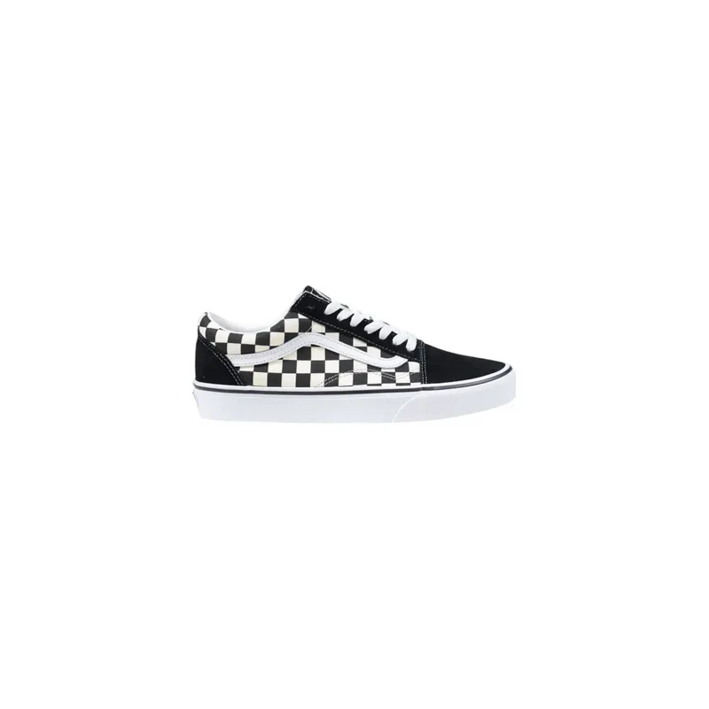 Herren-Sneaker aus schwarzem Stoff mit Schnürung und flachem Low-Top-Design