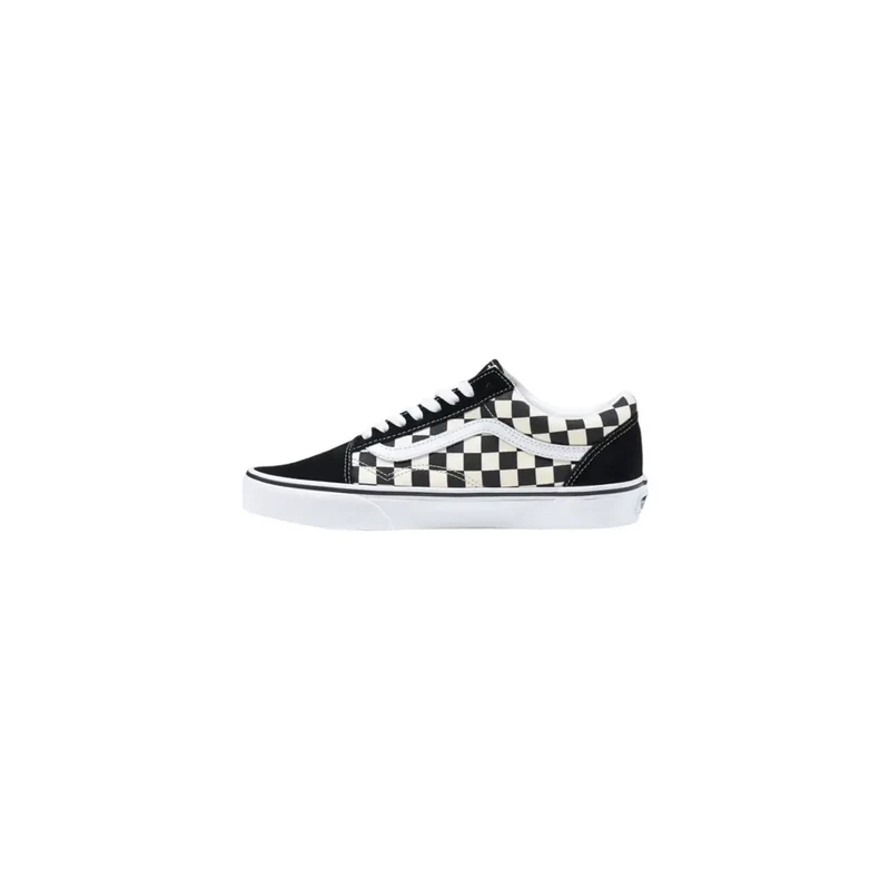 Herren-Sneaker aus schwarzem Stoff mit Schnürung und flachem Low-Top-Design