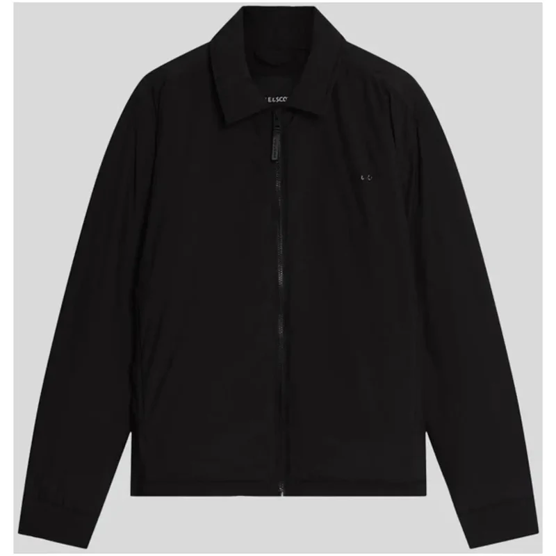 Lyle & Scott Herren-Sakko Blazer in Schwarz mit Reißverschluss aus Polyester JK2334V