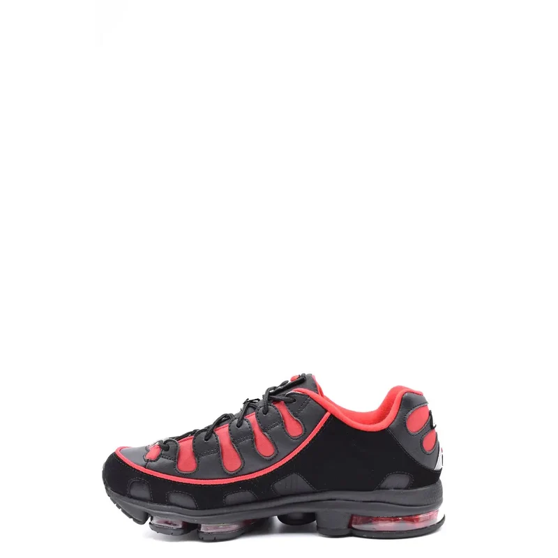 MSGM Herren-Sneaker aus schwarzem Leder und Nylon für Herbst und Winter