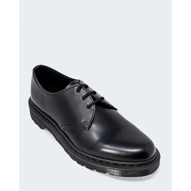 Dr. Martens Herren Schnürschuhe aus schwarzem Leder, Größe 3