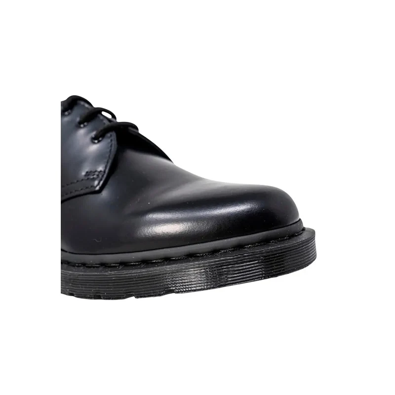 Dr. Martens Herren Schnürschuhe aus schwarzem Leder, Größe 3