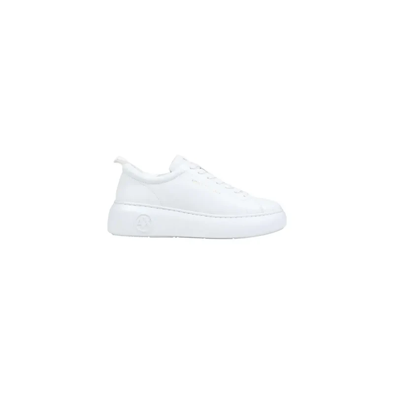 Armani Exchange Herren-Sneaker aus weißem Leder, sportlicher Schlupf