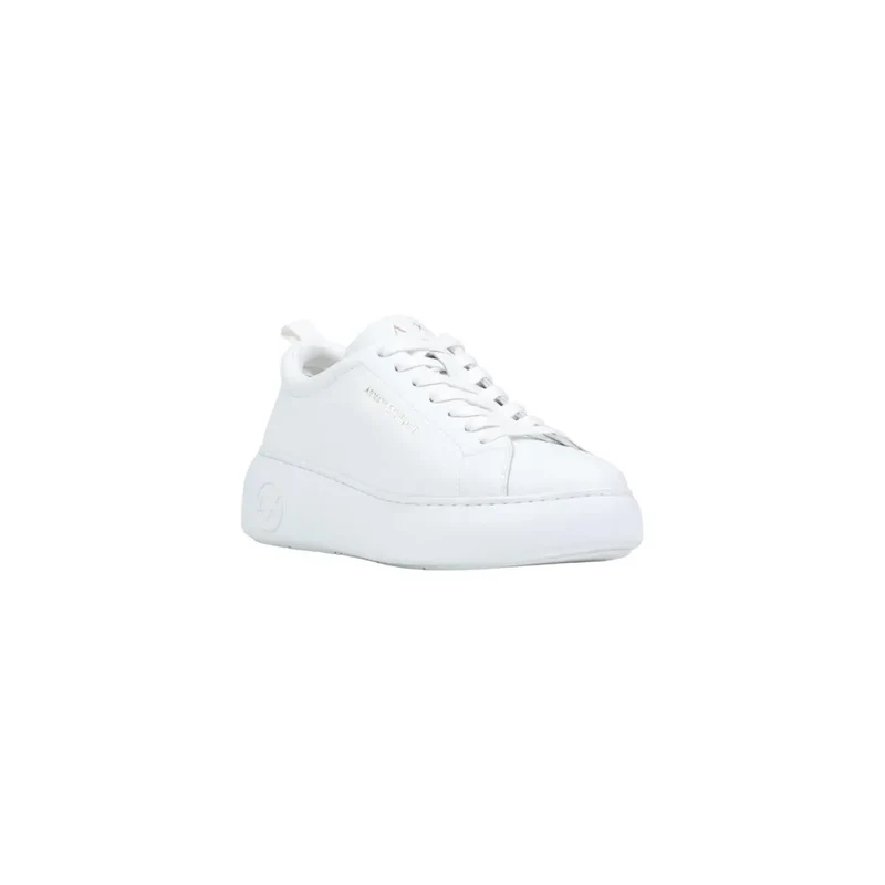 Armani Exchange Herren-Sneaker aus weißem Leder, sportlicher Schlupf