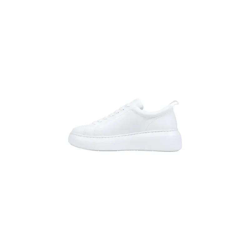 Armani Exchange Herren-Sneaker aus weißem Leder, sportlicher Schlupf