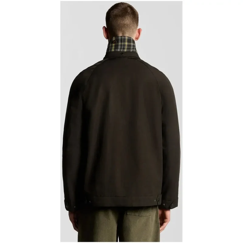 Lyle and Scott Herren Cotton Blend Zip-Blazer Schwarz JK2308V