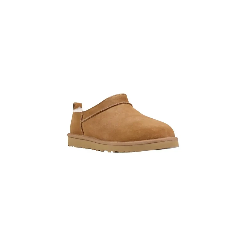 Herren Slipper zum Hineinschlüpfen in Beige aus Wildleder für Frühling und Sommer 1180190