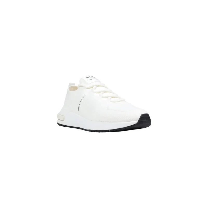 Armani Exchange Herren weiße sportliche Sneakers aus Polyester