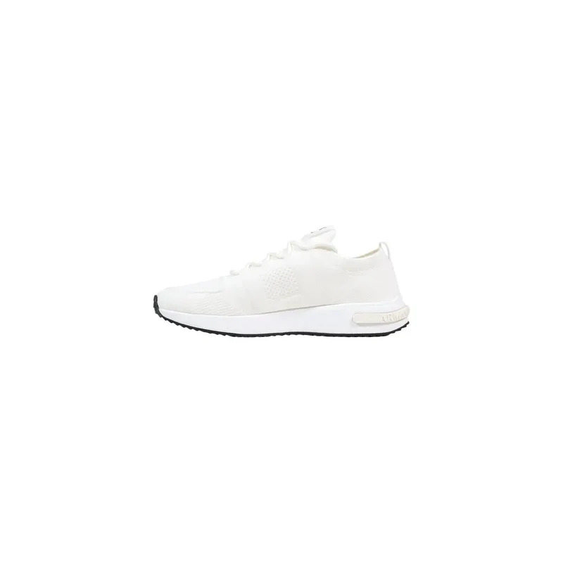 Armani Exchange Herren weiße sportliche Sneakers aus Polyester