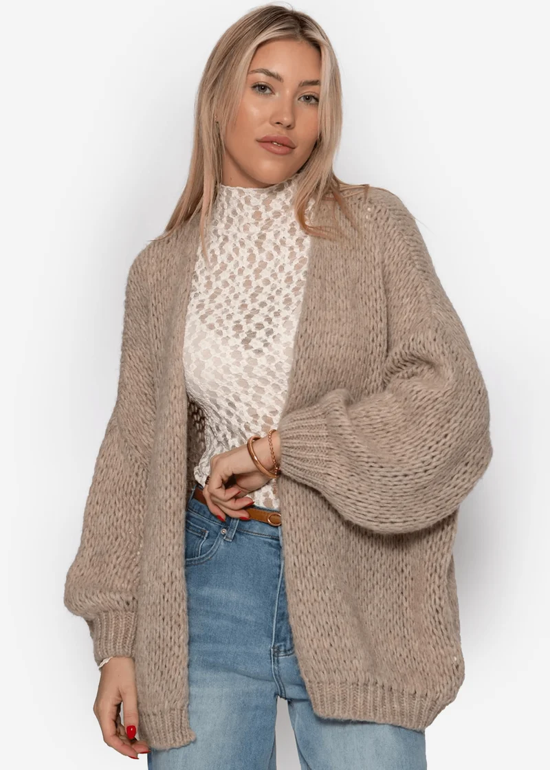 Oversize Cardigan - beige