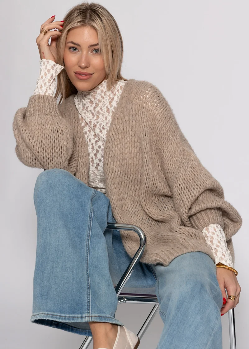 Oversize Cardigan - beige