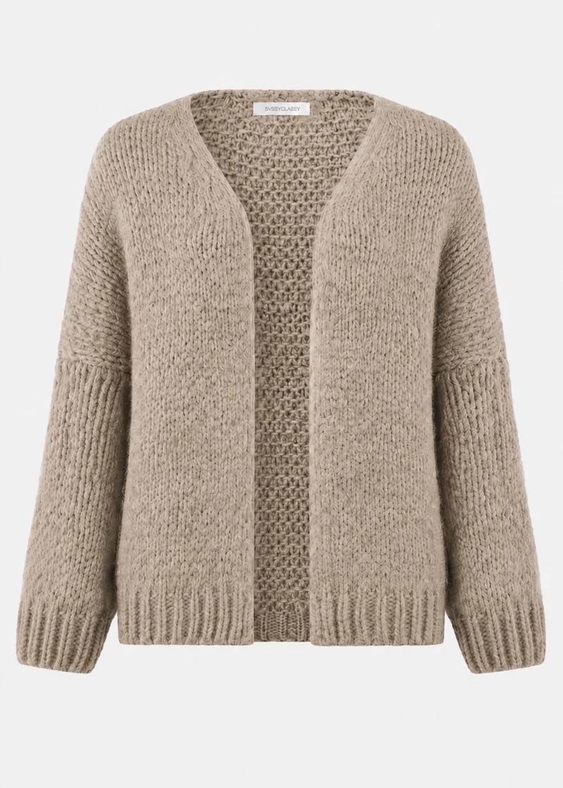 Oversize Cardigan - beige