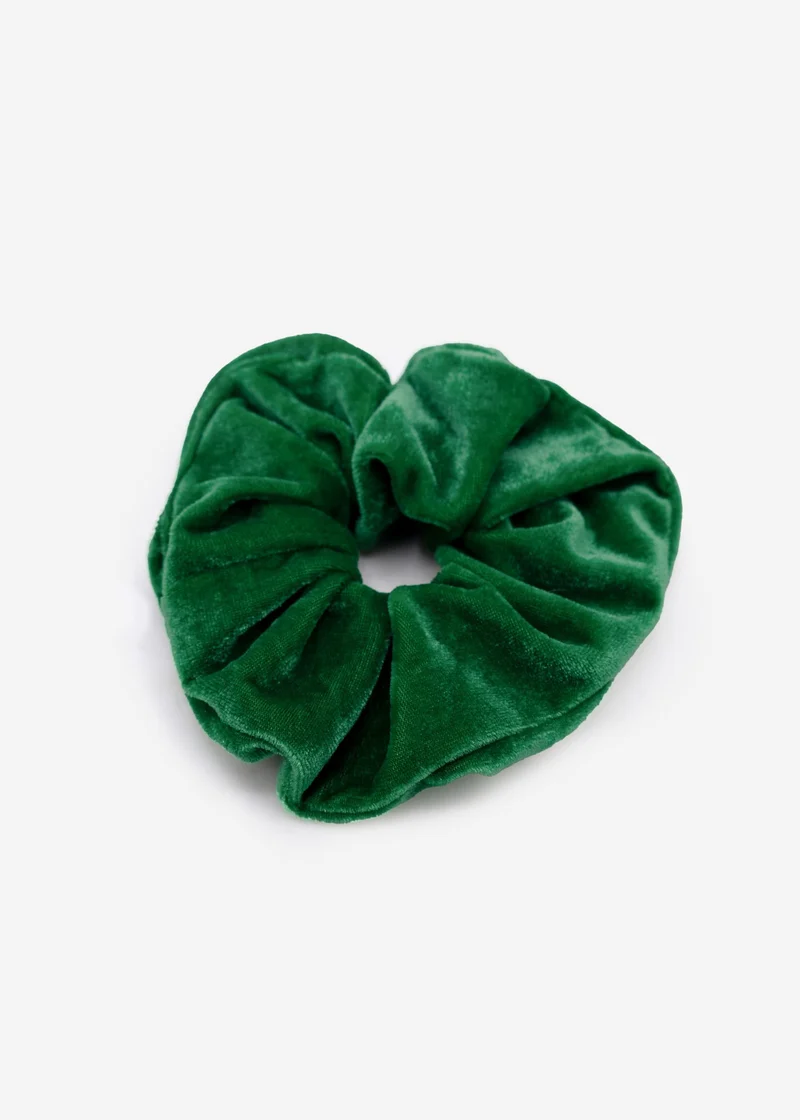 Scrunchie aus Velvet - grün