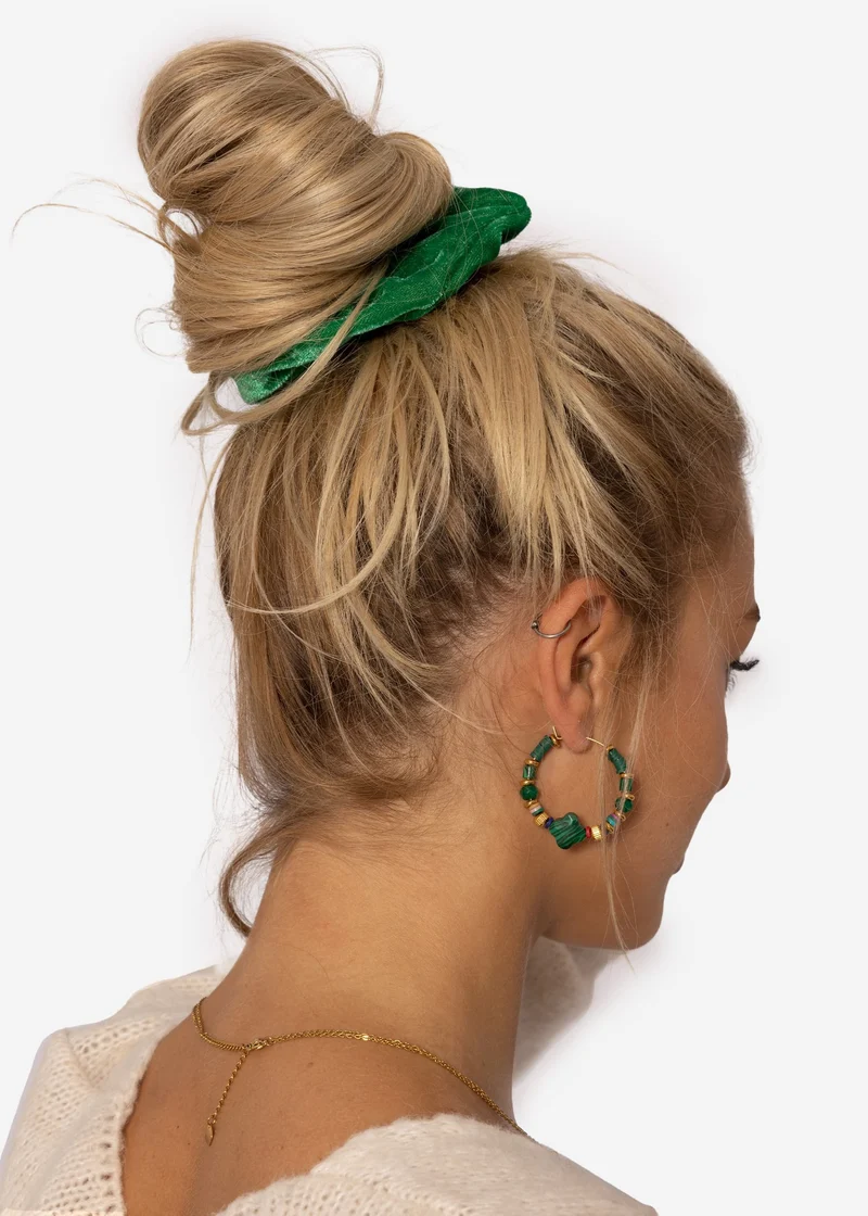 Scrunchie aus Velvet - grün